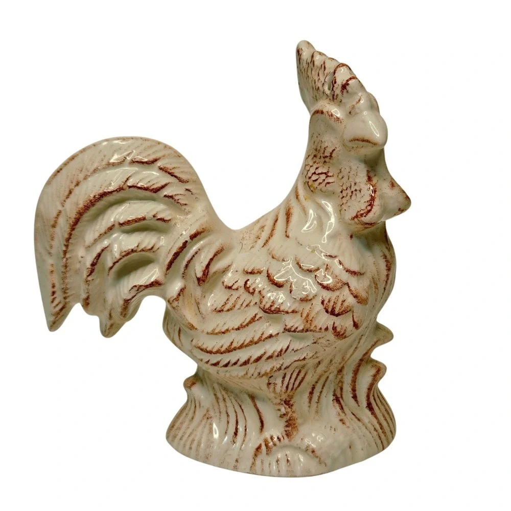 *Ceramic‎ Rooster Salt Pepper Shakers 5